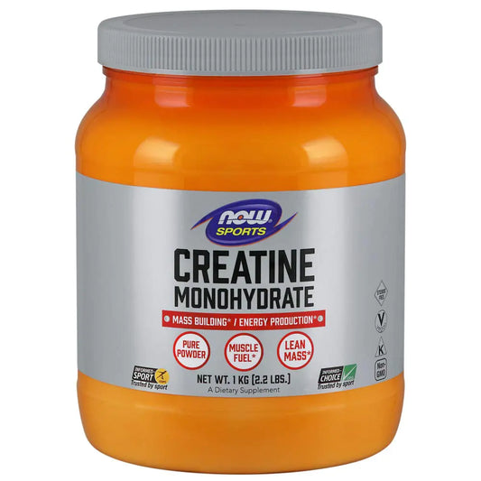 NOW Foods Sports Nutrition Creatine Monohydrate Powder Mass Building*/Energy Production* 2.2-Pound