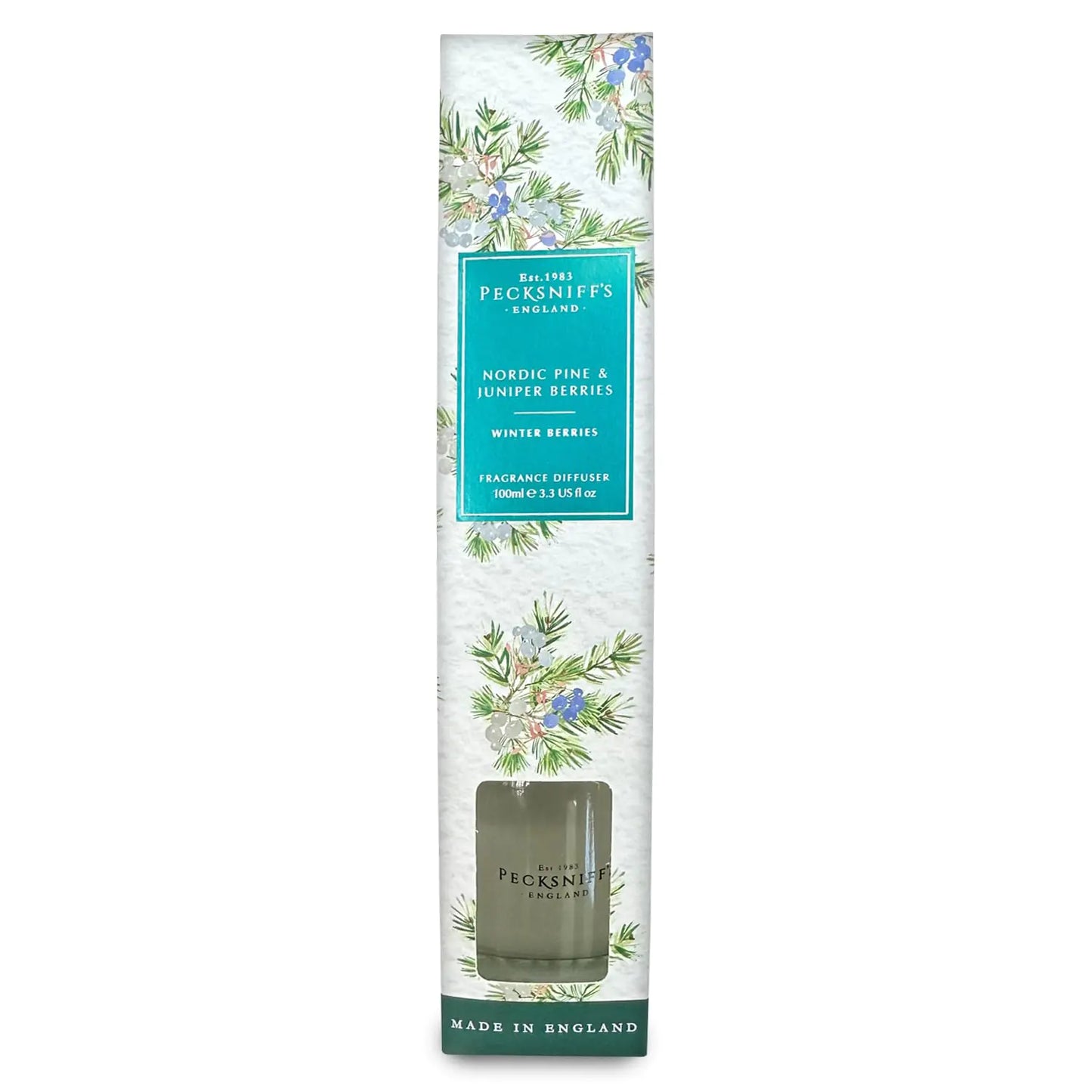 Pecksniffs Nordic Pine and Juniper Berries Diffuser | 100ml/3.38 Fl Oz