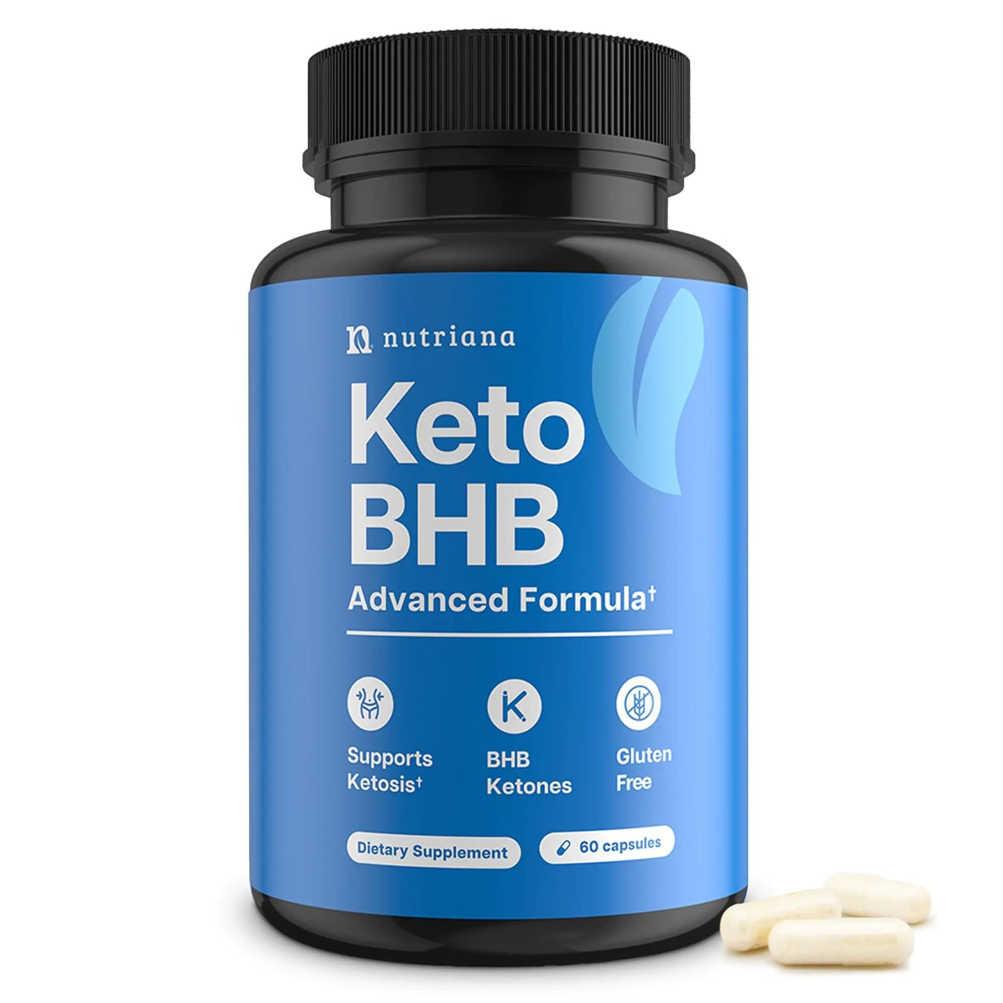 Nutriana Keto BHB Exogenous Ketones for Men & Women - Keto Supplements for Mental Clarity & Focus - Keto Burn - Keto Pills Carb-Free Energy for Muscle & Ketosis Support