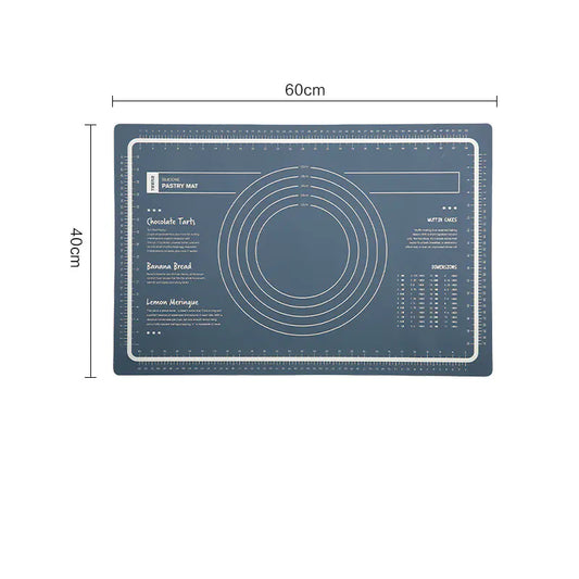 Thick Non-Slip Rolling Pin and Large Non-Stick Mat
